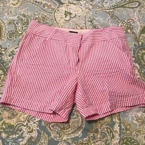 Pink seersucker shorts